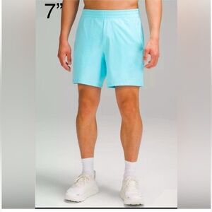Lululemon Pace Breaker Lined Short 7" Cyan Blue Men’s Medium